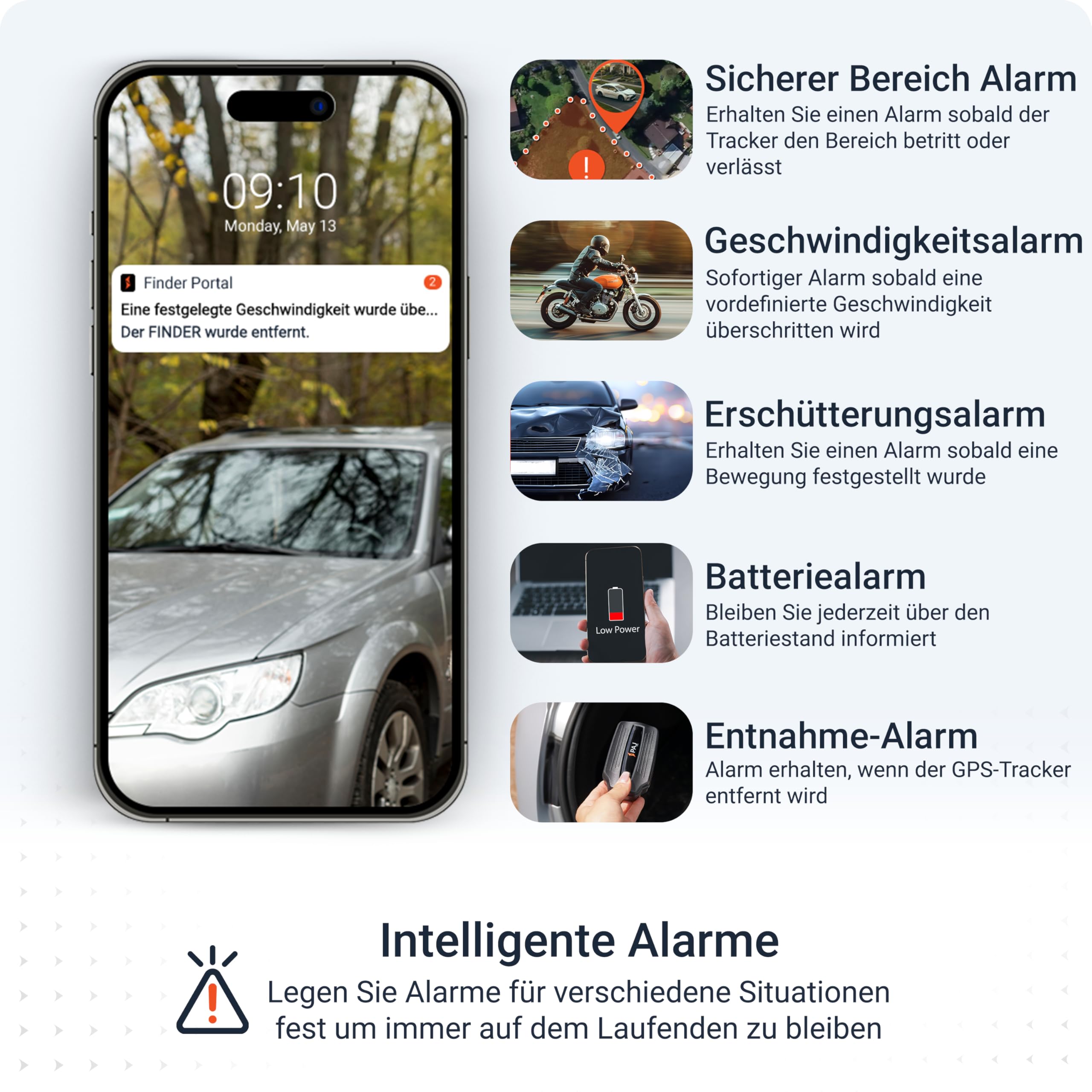PAJ GPS - Power Finder 4G magnetischer Langzeit GPS-Tracker, Echtzeitortung für Oldtimer, Auto, Fahrzeuge, Boote, Anhänger, LKWs etc, bis zu 90 Tage ohne Aufladen, Alarmbenachrichtigungen per App 9