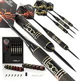 CC-Exquisite Professional Steel Tip Darts Set 6 x 22g Brass Barrels view 6