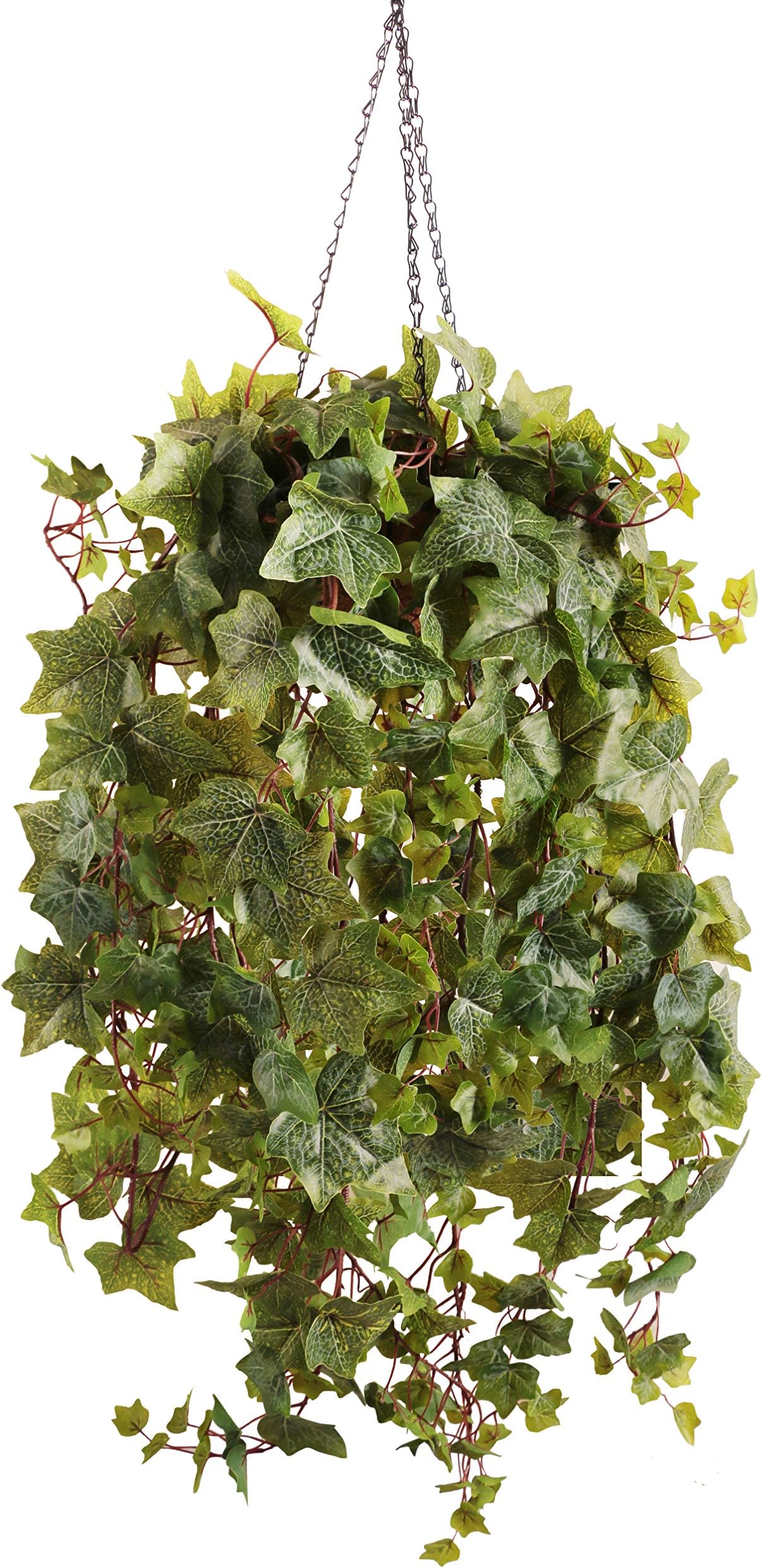 Aonewoe Artificial Plants Vine Set of 2 Ivy Faux Plants Greeny Hanging Leaves for Home Decoration Patio Outdoor（Ivy）
