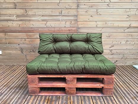 JMH Palettenkissen Palettenauflage Sitzkissen Rückenkissen Palettensofa Kissen Euro Paletten Polster MH-JC01 (120x40x10/20 cm