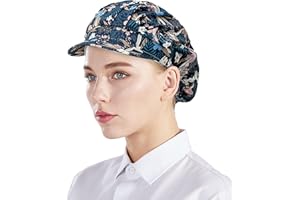 Nanxson 3pcs Chef Hats for Women Men Chef Caps Work Hats Kitchen Cooking Bakers Hat for Food Service with Brim