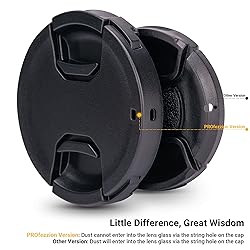 2-Pack 40.5mm Front Lens Cap Cover with Deluxe Cap
