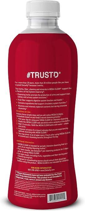 Amazon Com Detoxify Mega Clean 32 Oz Health Personal Care