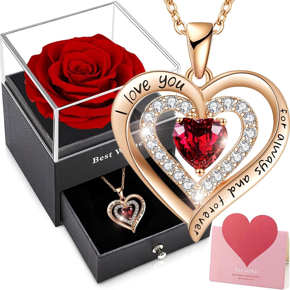 SWEETIME Preserved Real Rose, Eternal Flower Gift for Special Occasions