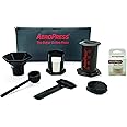 AeroPress Coffee and Espresso Maker with Tote Bag and 350 Additional Filters - Quickly Makes Delicious Coffee without Bittern