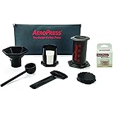 AeroPress Coffee and Espresso Maker with Tote Bag and 350 Additional Filters - Quickly Makes Delicious Coffee without Bittern
