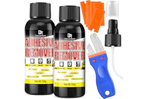 Adhesive Remover, 200g Enhanced Version Sticker Remover Spray Glue Remover With Plastic Scraper, Adhesive Remover for Cars, W
