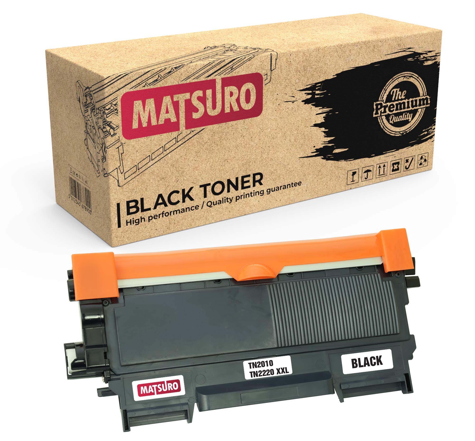 Matsuro Original | Compatible Toner Cartridge Replacement for BROTHER TN-2010 XXL TN-2220 XXL (1 BLACK)