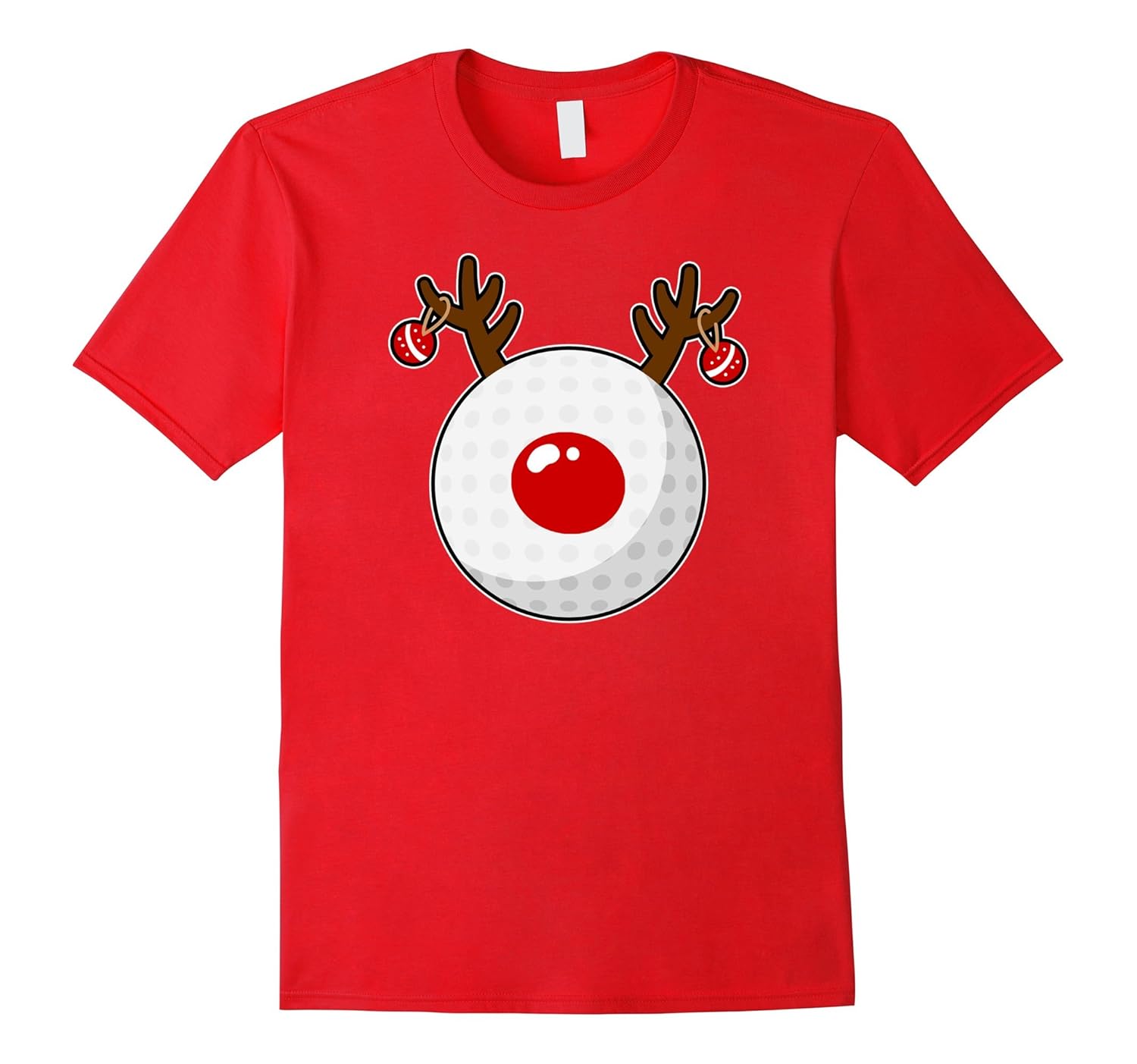 Reindeer Golf T-shirt Funny Christmas Golf Clubs Gift-T-Shirt