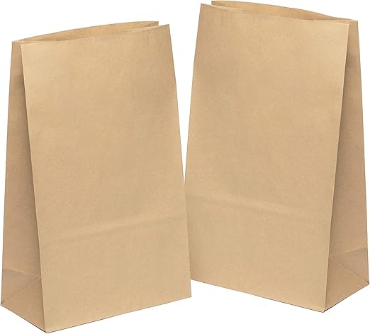 kgpack 50x Bolsas de Papel Kraft DIY 31 x 19 x 10 cm | Bolsas de