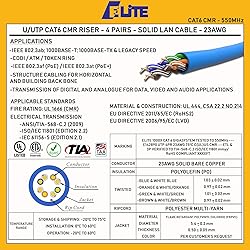 Cat6 Riser (CMR), Ethernet Cable 1000