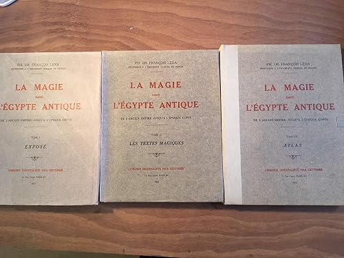 Download La magie dans l'egypte antique de l'ancien empire jusqu'à l'époque copte. tome 1 exposé. tome 2 les textes magiques. tome 3 atlas. paris, 1925 PDF