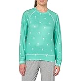 PJ Salvage Women's Long-Sleeve Pajama Cami Shirt Top, Pj