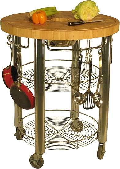 Amazon Com Chris Chris Stadium Round Kitchen Work Station