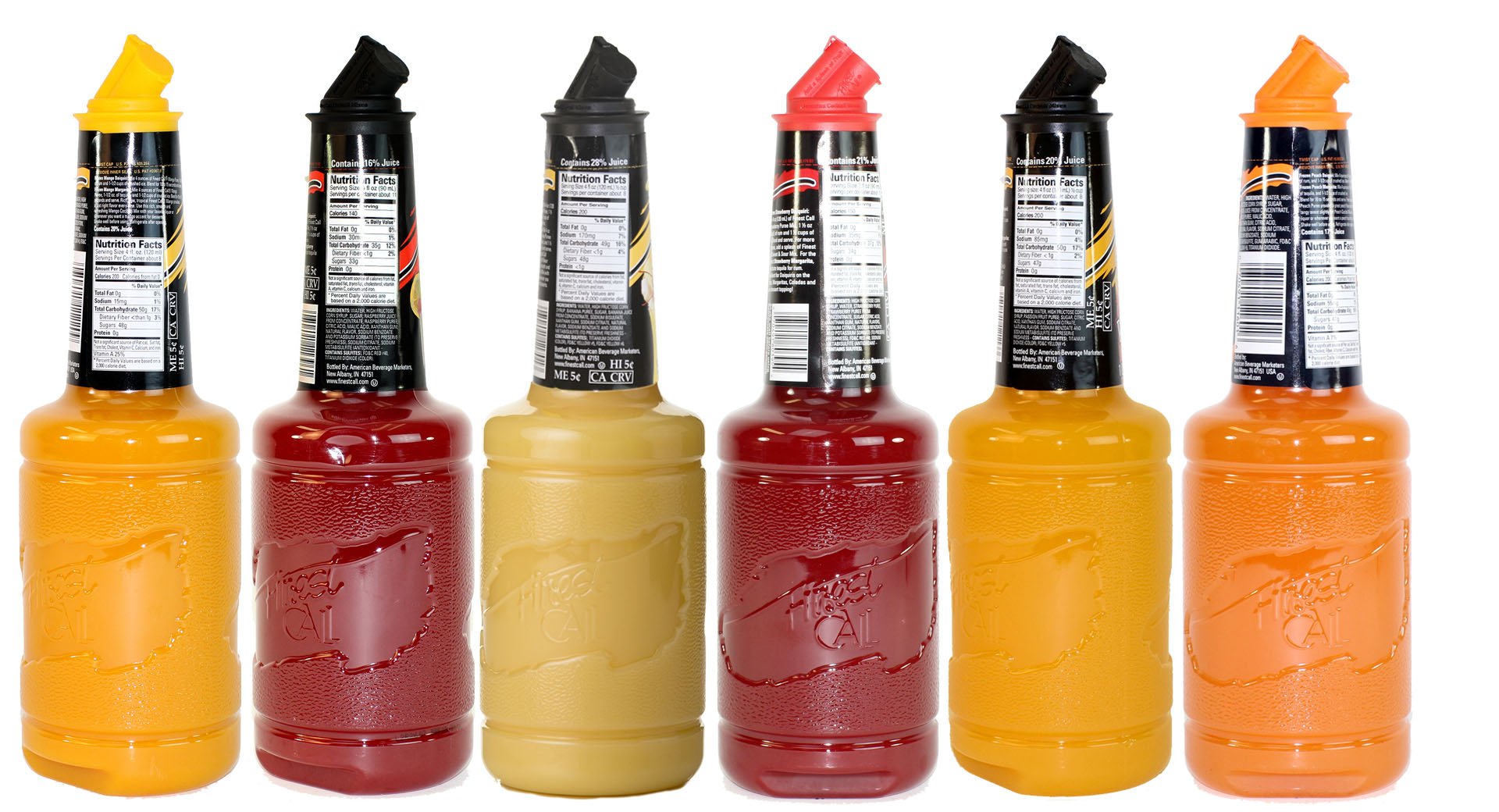 Finest Call Premium Fruit Puree Drink Mix, 1 Liter Bottles (33.8 Fl Oz