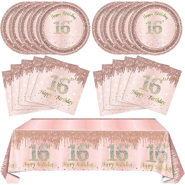 Sweet 16 Gästebuch In Lila - Jumbo-Karte Zum Beschriften Für Die 16. Geburtstagsparty, Inkl. Glitzer & Band