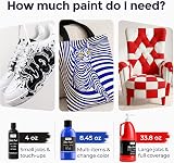Nicpro Red Fabric Paint 8.45 oz Permanent for Clothes Upholstery view 8