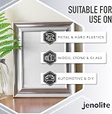 JENOLITE Chrome Spray Paint 2 x 400ml Smooth Metallic Silver Chrome Finish view 3