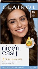 Clairol Nice'n Easy Crème Natural Looking Oil Infused Permanent Dye 4G