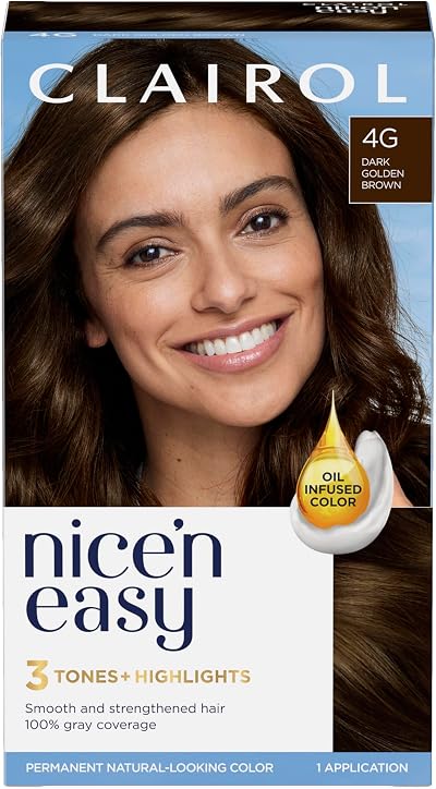 Clairol Nice'n Easy Crème Natural Looking Oil Infused Permanent Dye 4G