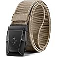 BULLIANT Tactical Belt for Men, Men Stretch Nylon Web Gift Belt 1.5"-Hiking Rigger Military Work-Quick Release