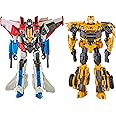 Transformers: Reactivate Video Game-Inspired Bumblebee and Starscream 2-Pack, 6.5-inch Converting Action Figures, 8+
