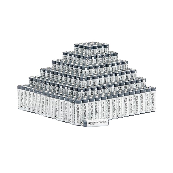 AMAZON BASICS 300-PACK AA ALKALINE INDUSTRIAL BATTERIES, 1.5 VOLT, 5-YEAR SHELF LIFE