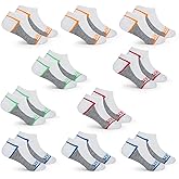 Fruit of the Loom Boys Low Cut Ankle Socks - 10 Pack, Cushioned, Breathable, No Show - Little/Big Boys