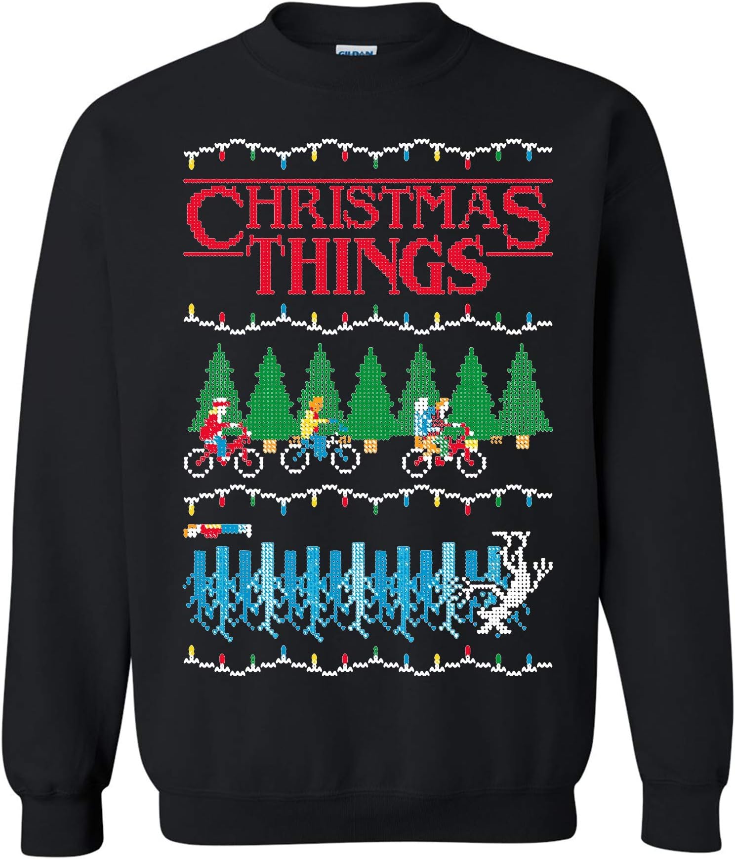 Ugly Christmas Sweater Unisex Sweatshirt, Youth.