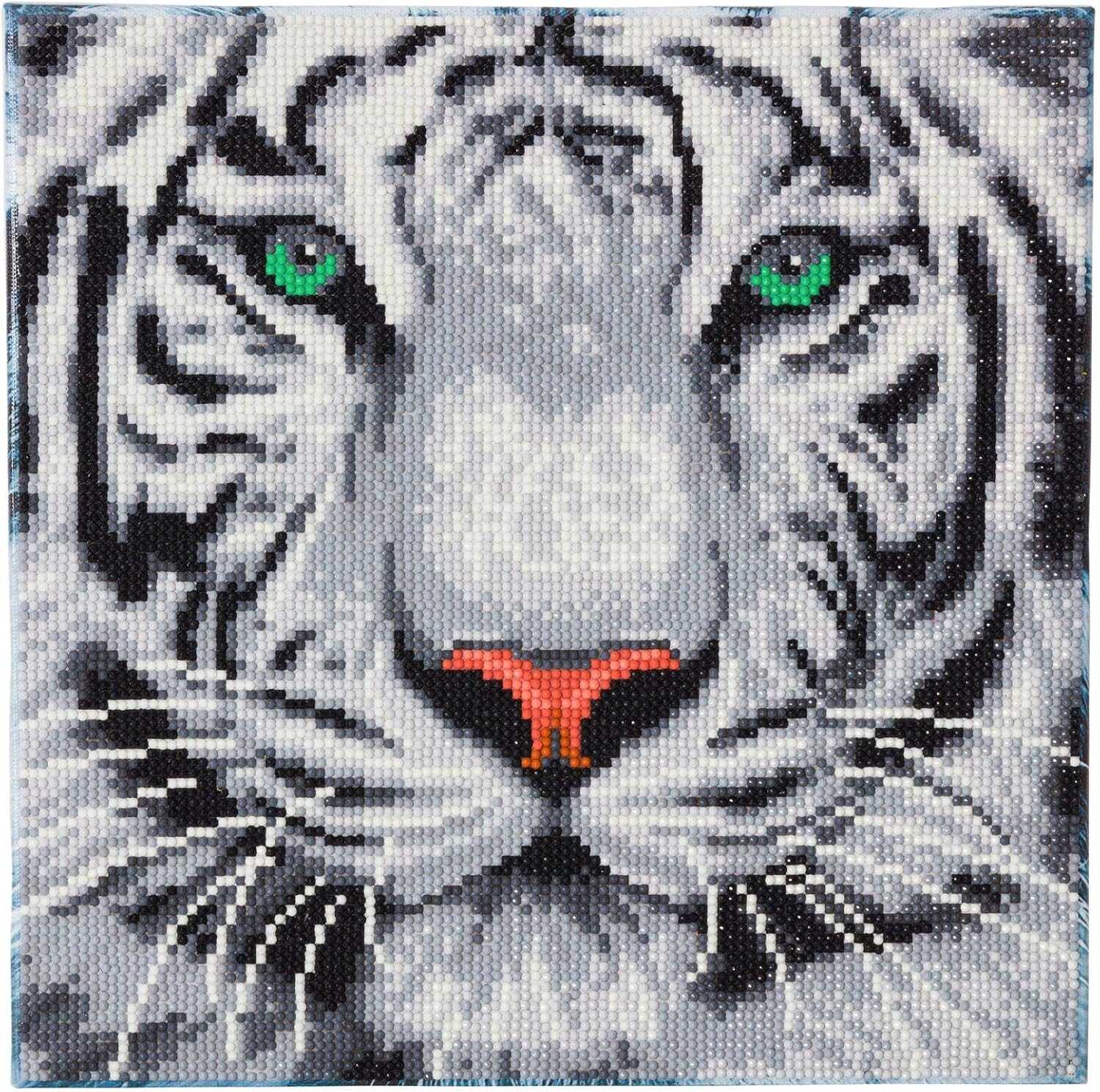 White Tiger, 30x30cm Crystal Art Kit, 30 x 30 cm