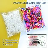 Hanyousheng 1000 Pcs Elastic Hair Bands with Removal Hook & 2 Tools view 6