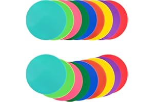 Vhxorrz Spot Markers 18 Pcs 9 Inch 10 Inch Non Slip Rubber Agility Markers for Football, Basketball Training Markers,School Activities, Exercise Drills