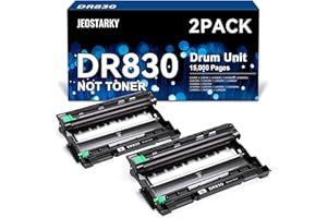 Jeostarky Compatible DR830 Drum Unit (NOT Toner) Replacement for Brother DR830 DR-830 Drum use with HL-L2460DW HL-L2405W HL-L2400D HL-L2480DW MFC-L2820DW MFC-L2820DW XL DCP-L2640DW Printer (2 Pack)