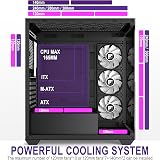 FOIFKIN F3 PC Case ATX Mid-Tower with 3 PWM ARGB Fans Black view 4