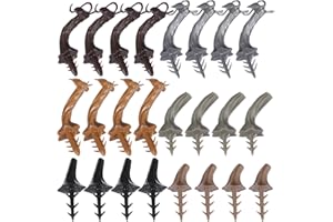 LUOZZY 48 Pcs Pumpkin Stems for Crafts Halloween Pumpkin Stems DIY Pumpkins Decorations Plastic Pumpkins Heads Halloween Tabletop Centerpiece