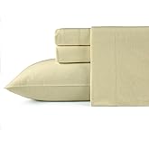 Pointehaven 180 GSM Brushed Cotton Solid Color Flannel Sheet Sets (Parchment, Queen (U.S. Standard))