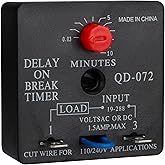 Weasch Delay On Break Timer, QD-072, 0.03 to 10 Minutes Adjustable Delay, 18-240 VAC OR DC (1)