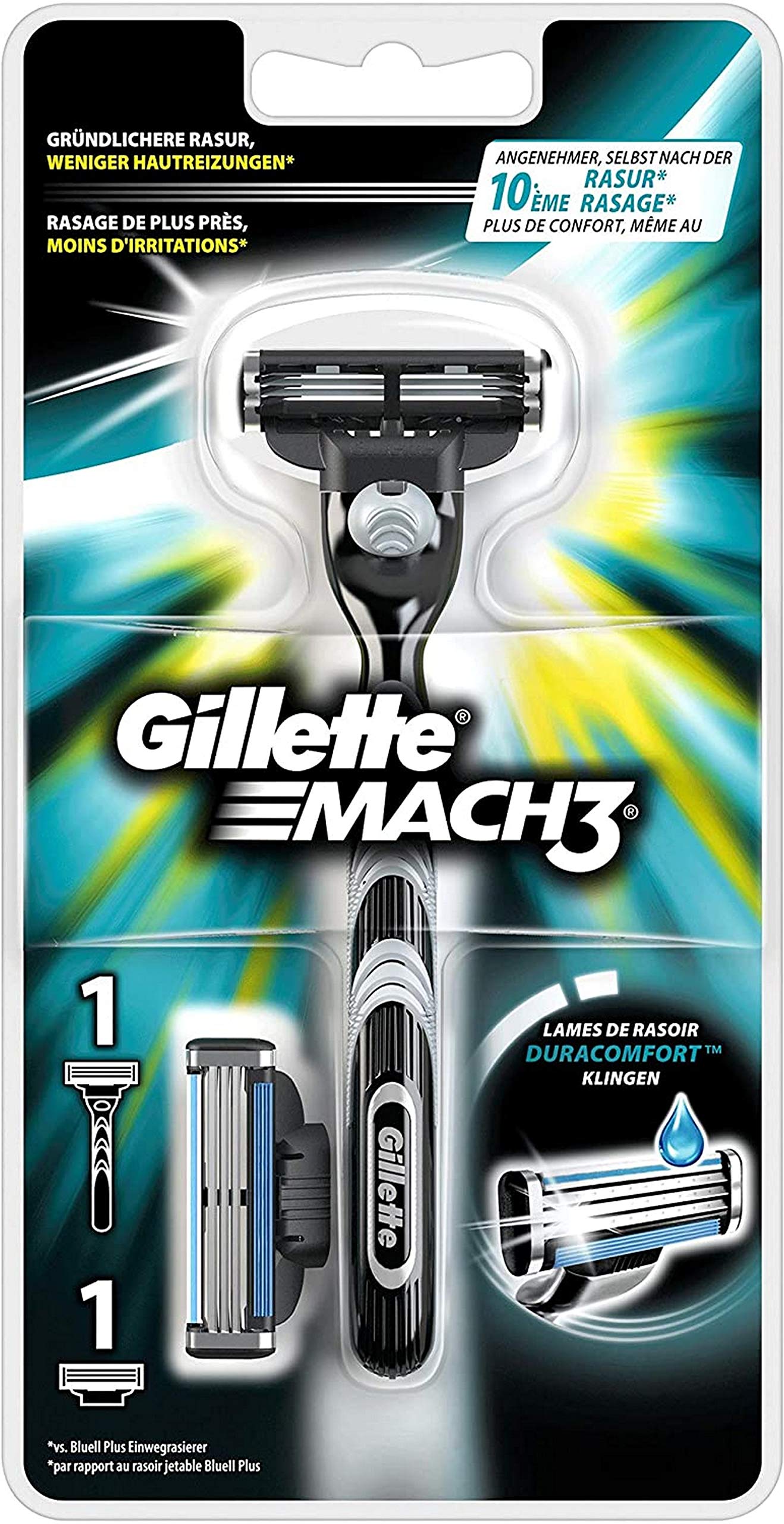 Gillette Mach3 Razor with 2 Blades