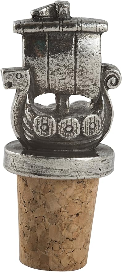 Amazon Com Viking Ship Pewter Wine Bottle Cork Wine Bottle Stoppers Kitchen Dining