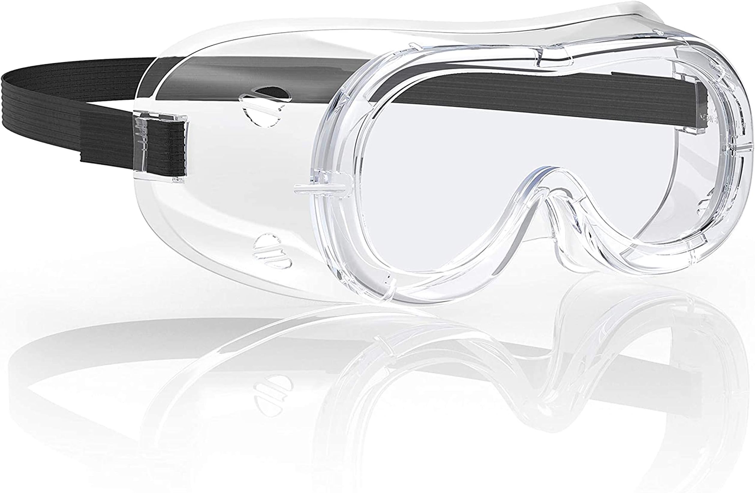 Safety Goggles Universal Adults Kids Goggles Anti-Fog Eye Protective Goggles with High Definition, Anti-spittle, Clear Lenses and Adjustable Elastic Band for Adults Kids Eye Safety