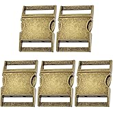 HARFINGTON Metal Quick Side Release Buckles Zinc Adjustable Quick Release Buckle Replacement Snaps Clips Clasps for Backpack