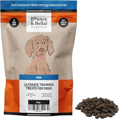 Bounce and Bella Natural Dog Treats Fish 3 Ingredients Grain Free 200g
