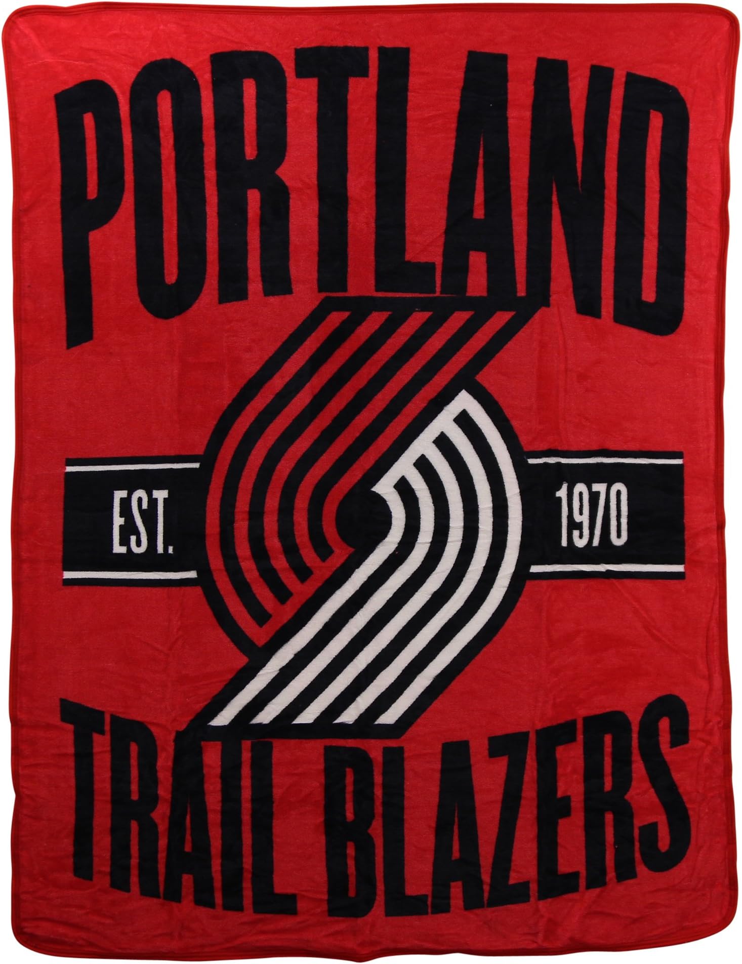 The Northwest Company NBA Portland Trail Blazers "Clear Out" Micro Raschel Throw Blanket, 46" x 60" , Red