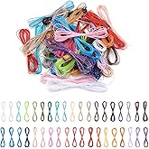 207 Yards 38 Colors Waxed Polyester Cord 0.5mm Friendship Bracelet Cord Wax Coated String for Braided Macrame Bracelet Jewelry Making