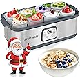 Ultimate Probiotic Yogurt Maker w/Adjustable Temperature & Time Control - Make Trillions of Live Probiotics - Best 2025 Men &