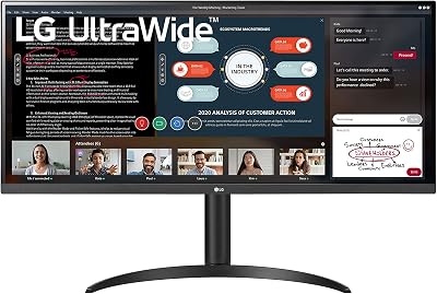 LG 34WP550-B UltraWide Monitor 34-inch IPS 75Hz 5ms FreeSync HDR10 Ergonomic