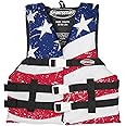 Sportstuff Child Type III Life Jacket US Coast Guard Approved Open Sides with 3 Body Belts & Buckles Quick Dry Fabric, Secure Fit, Comfortable Stars & Stripes