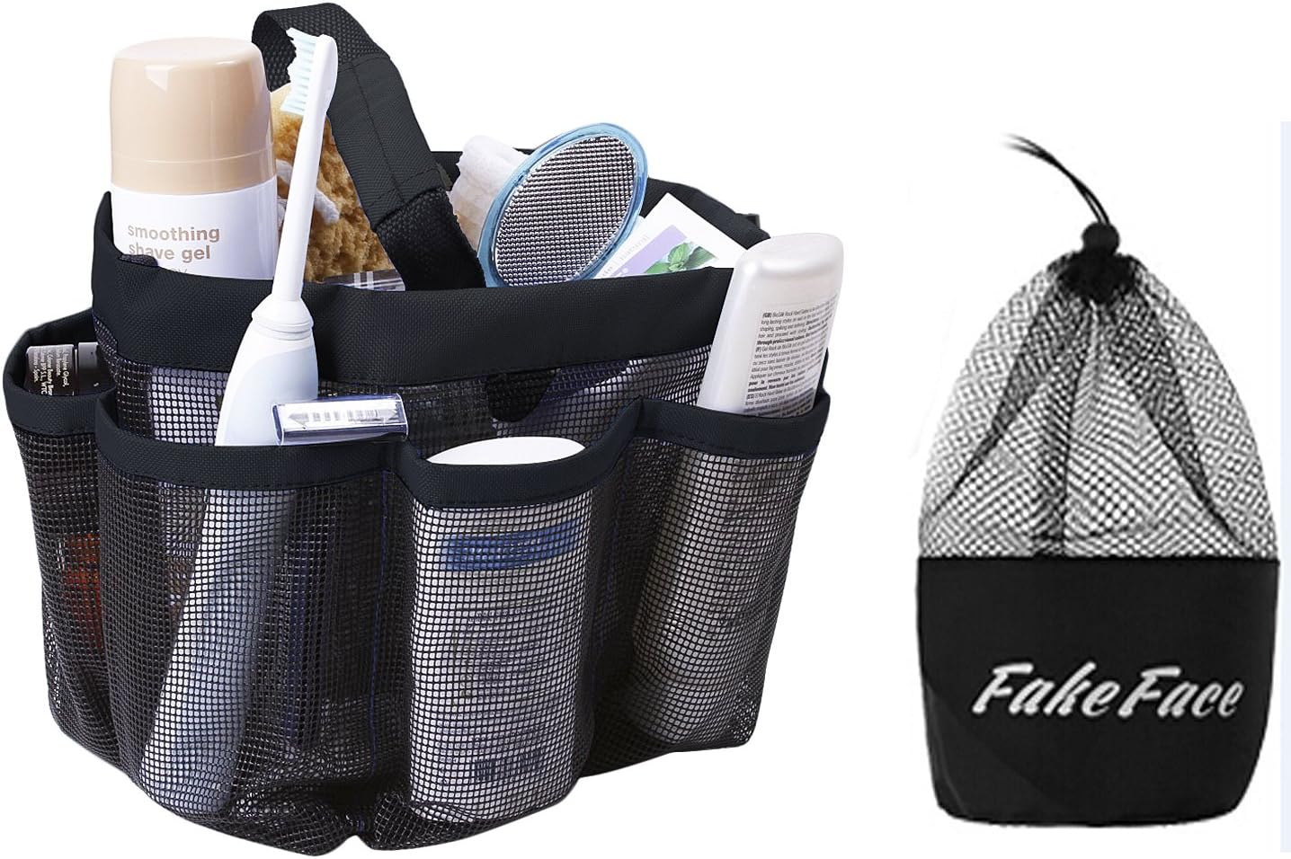 Greenery Quick Drying Oxford 8 Pockets Hanging Mesh Shower