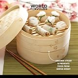KitchenCraft World of Flavours Bamboo Steamer Basket 2 Tier Beige 2 cm view 4