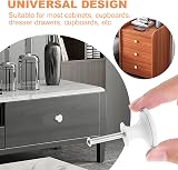 TsunNee 24Pcs Vintage Cabinet Knobs 30mm Round Zinc Alloy White Bronze view 2